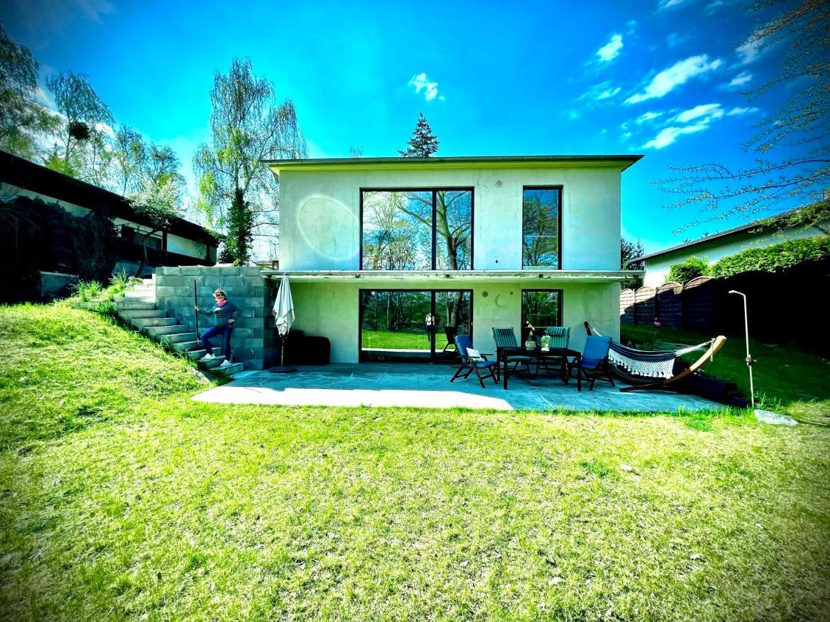 100M2 Fewo Im Haus Am See Mit Garten Bei Potsdam Schwielowsee Exterior foto